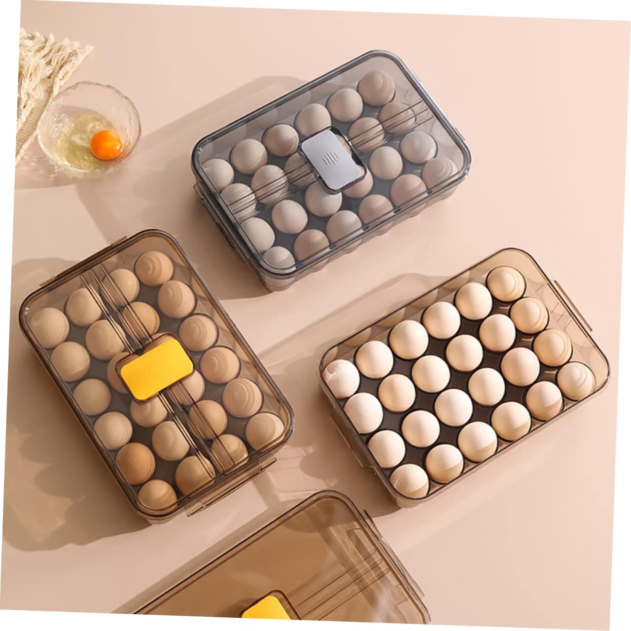 ARTIBETTER Large Capacity Carrier Box Lid Sturdy Pet Storage Holder for Refrigerator Organization and Kitchen Use