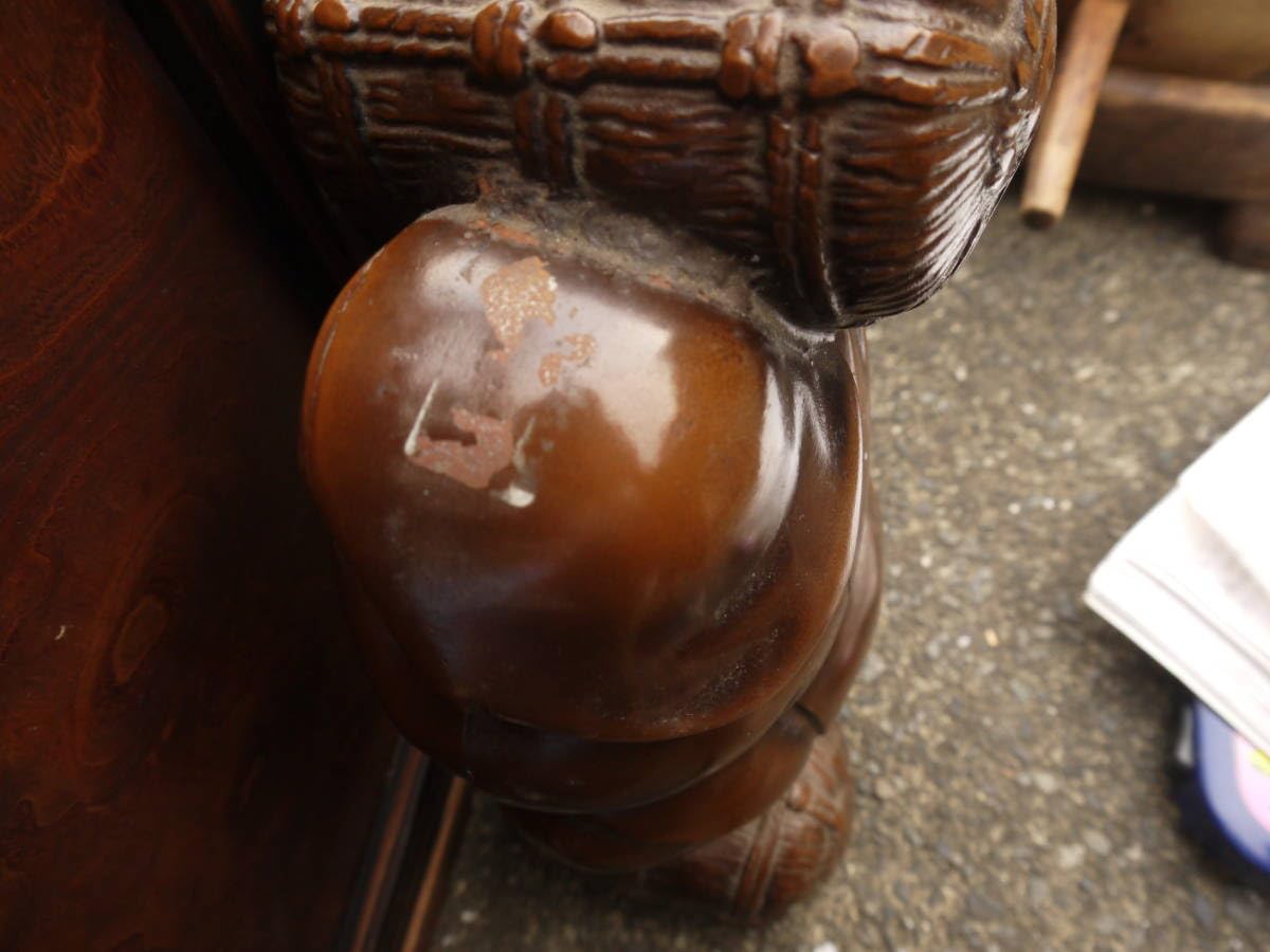 Amazon.co.jp: 【A11003】米俵を担いだ大黒様七福神縁起物置物飾り金属
