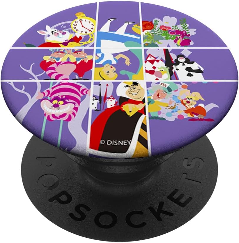 Disney Alice In Wonderland Wonder Art Blocks PopSockets MagSafe PopGrip for iPhone
