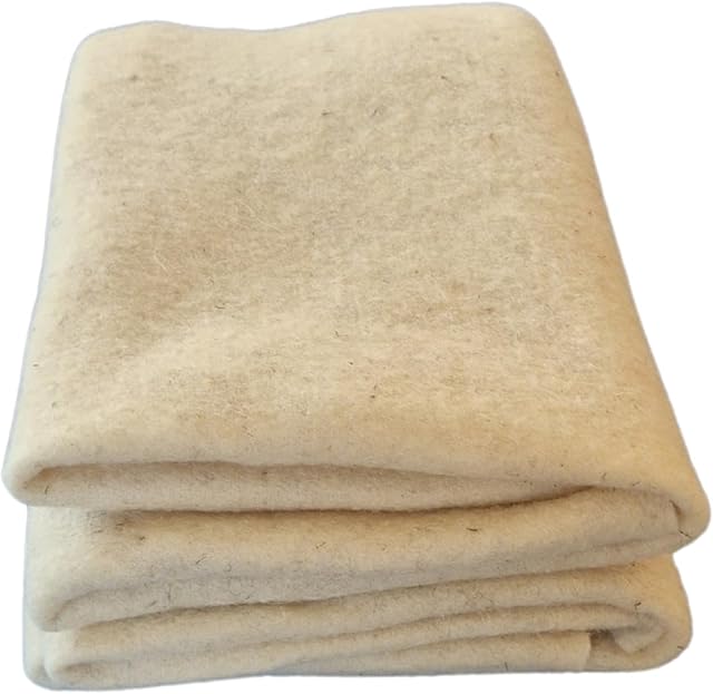 naturling Unkrautschutzmatte aus Schafwolle 100cm Breite für Gartenbeet, Hochbeete - 255g/m² Schafwollvlies 5mm Natur - in Wunschlänge (1m Länge) — Pflanzenschutz