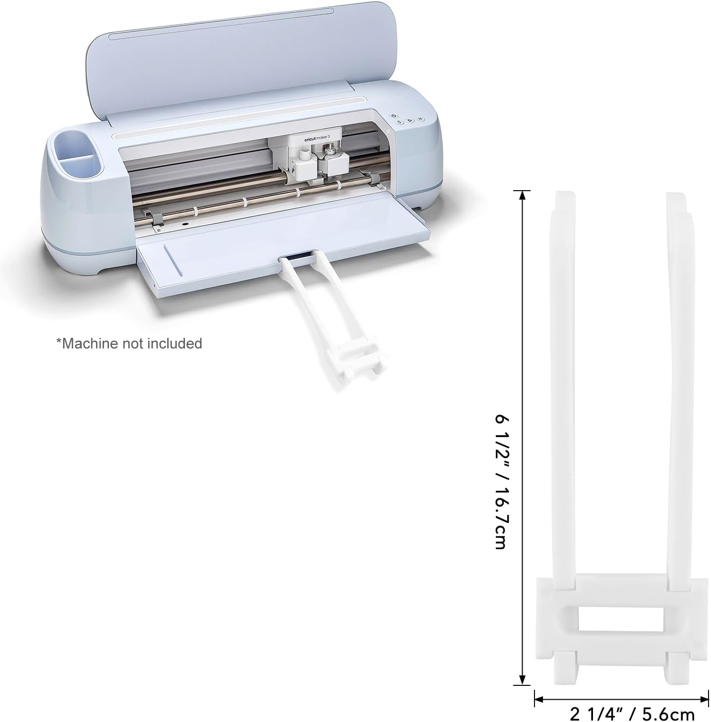 Briartw Extension Tray for Maker 3 and Maker,6.57x2.2 Inch Tray Extender Holder,Cutting Mat Support,Easy to Assemble and Disassemble