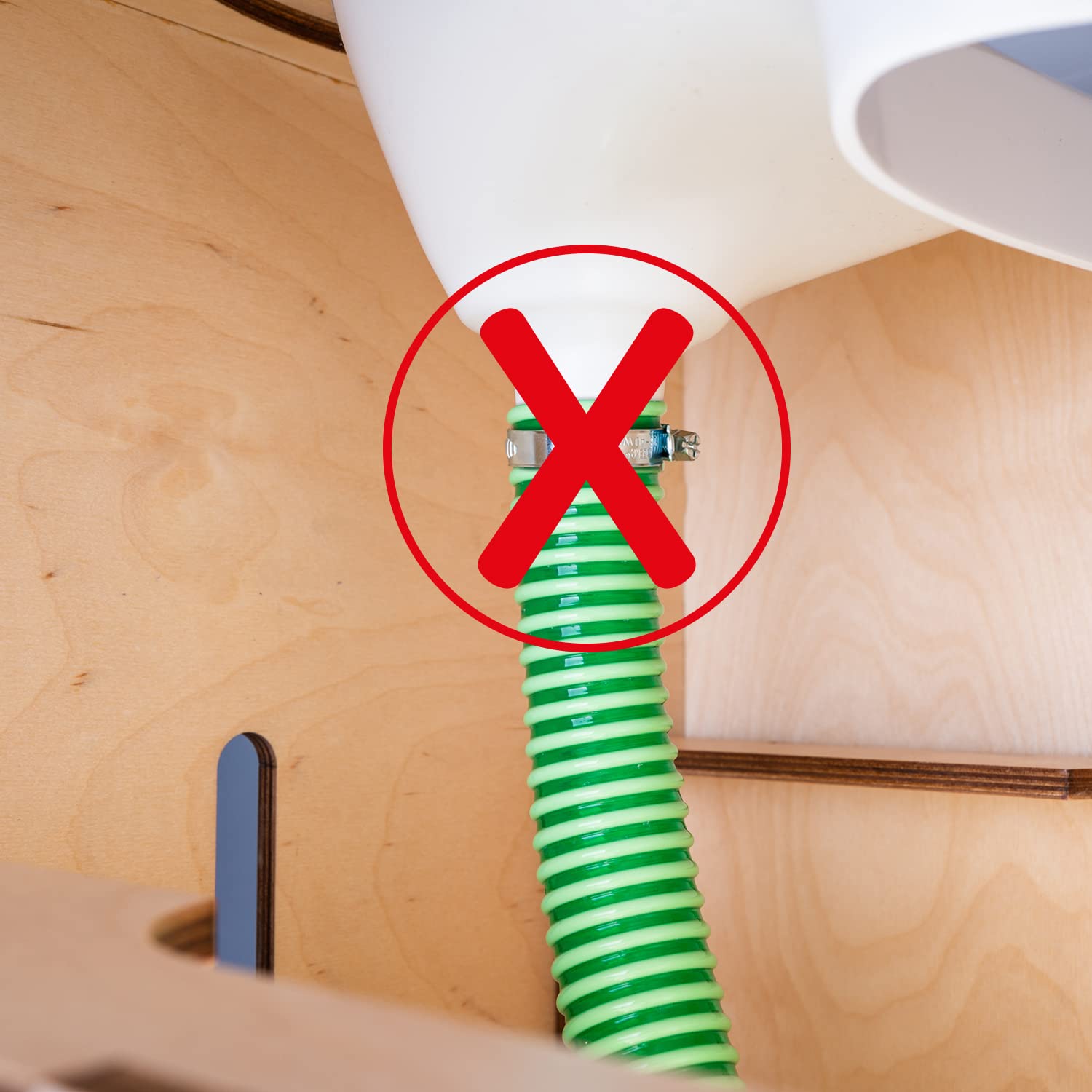 Kildwick Komposttoiletten Edelstahl Siphon