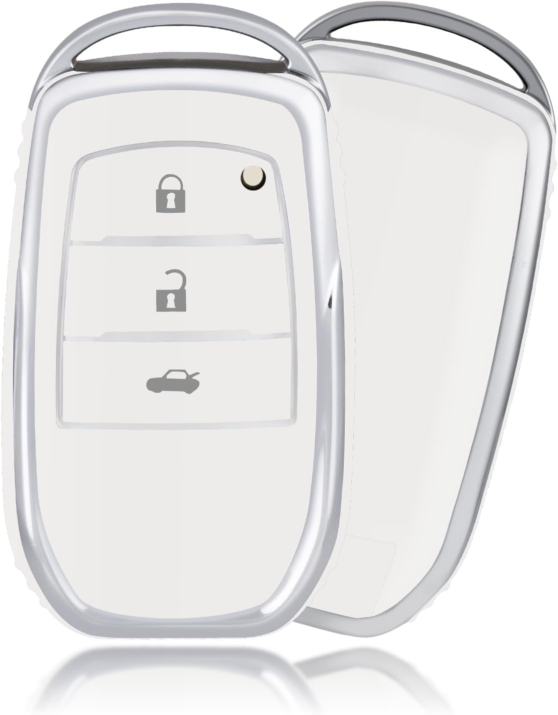 Cover Chic Per Chiavi Audi - Guscio Protettivo Elegante Con Finiture Oro/Argento | Compatibile Con Modelli A, Q, RS, TT Series