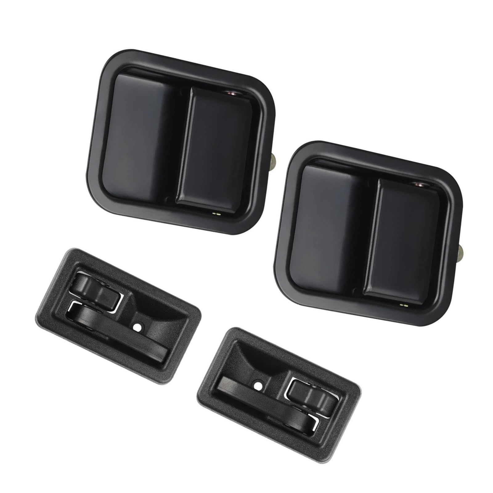 Mtvtfecewg One Color For Jeep For Wrangler Yj 1991-1995 Tj 1997-2006 55176383Ae 55176476 4Pcs Interior&Exterior Door Handles