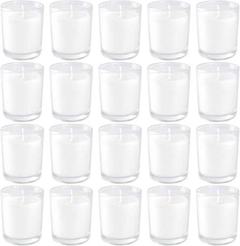 Paquete de 20 velas perfumadas de aromaterapia con 10 fragancias, velas de tarro de vidrio de cera de soja, velas perfumadas fuertes, juego de