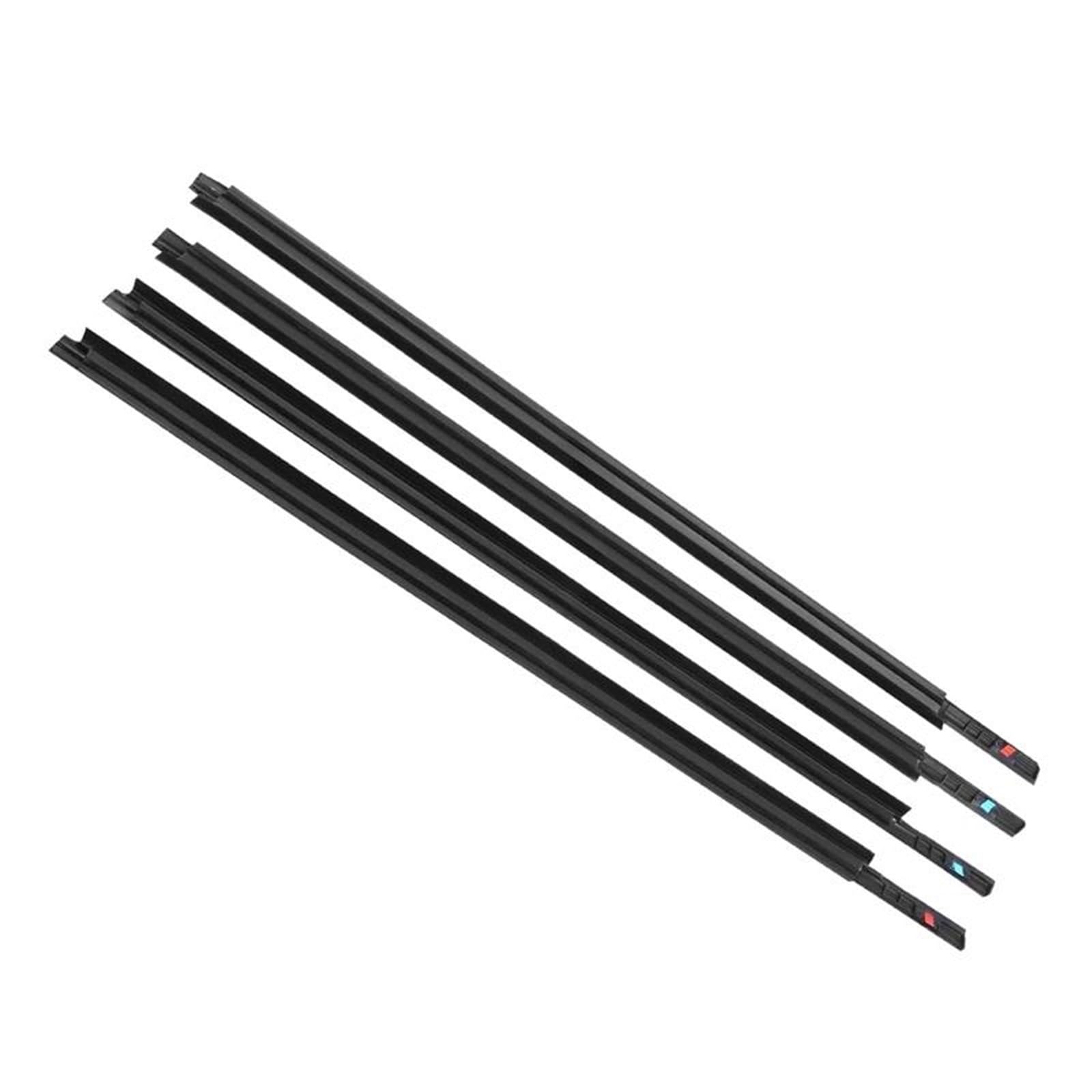 Noheeu One Color 4Pcs Car Window Weatherstrip Trim 83811-56K00-000 For Suzuki Sx4 Hatchback 2007-2014 Waterproof Glass Sealing Belt