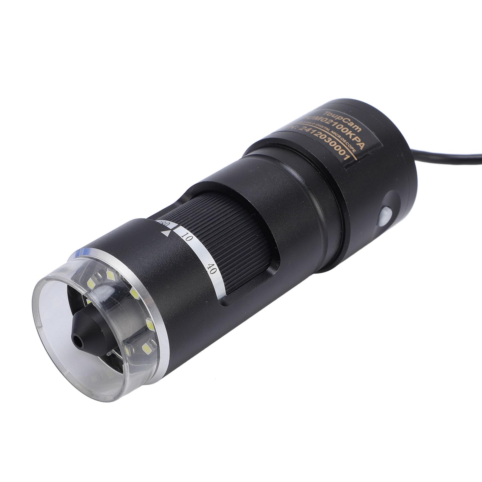 Cryfokt Mikroskop USB, Cyfrowy Mikroskop Aluminium ze Stojakami na monetę