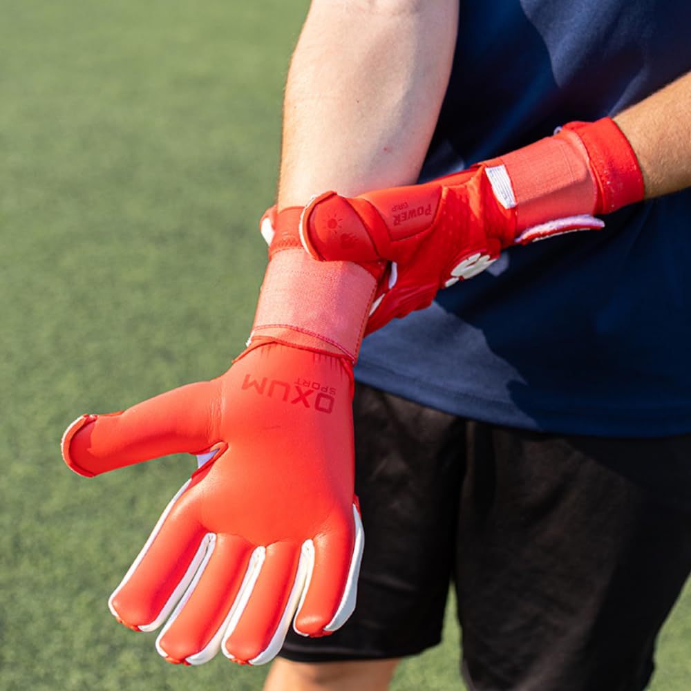 OXUM Guantes de Portero OX Pro para Adultos – Guantes de fútbol de Alto Rendimiento con tecnología Avanzada, Resistentes, con un Agarre Superior y Gran Comodidad.