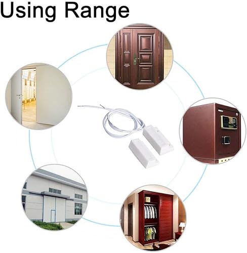 Miniatura 6 de Aoje-Link RC-38A - Interruptor magnético de puerta sin cable, sensor de ventana para control de acceso de seguridad para el hogar y sistemas de