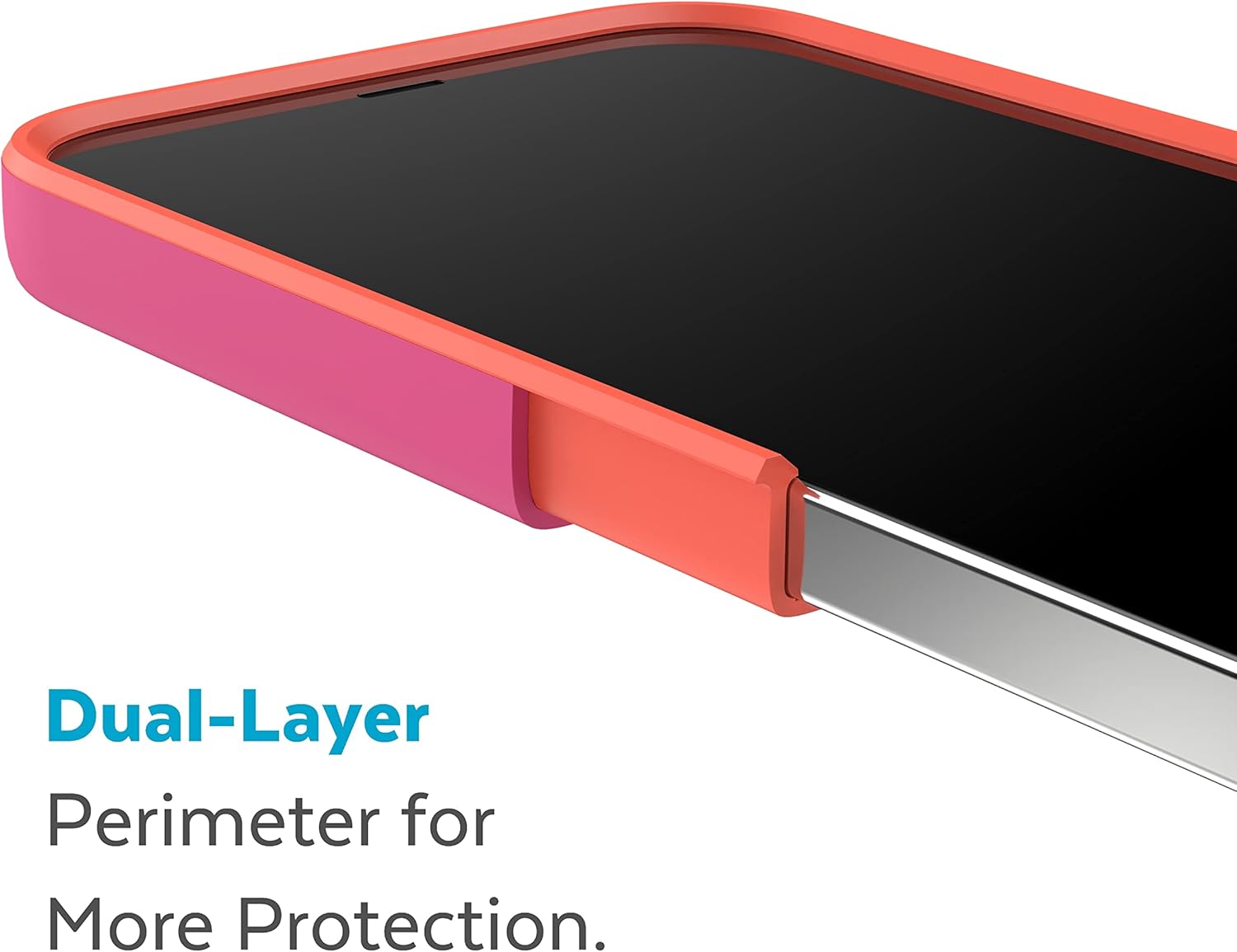Speck iPhone 14 & iPhone 13 Case -Slim Phone Case with Drop Protection, Scratch Resistant with Soft Touch for 6.1 inch iPhones - Dual Layer Case, Digital Pink/Energy Red CandyShell Pro : Everything Else