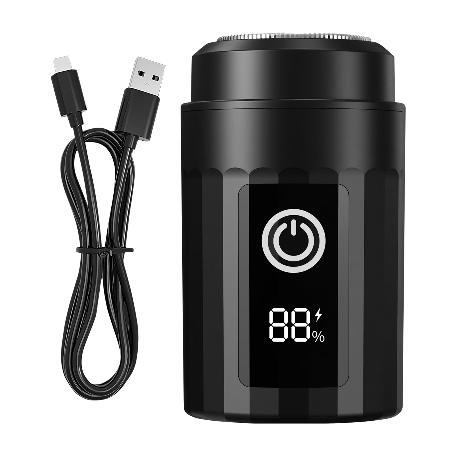 Afeitadora Eléctrica,Pantalla Digital y Diseño Mini,Afeitadoras Eléctricas para Cara Hombre - Para barba, cabeza, viaje, hogar, papá, esposo, novio, hermano, cumpleaños, DÃa del Padre