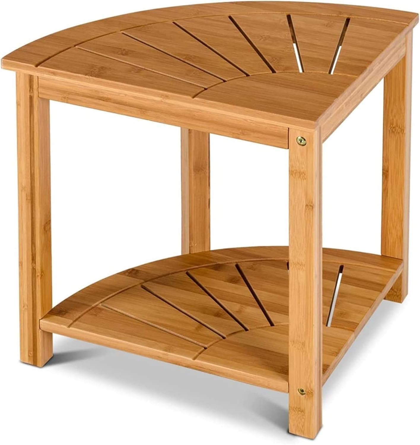 Sgabelli per doccia Sgabello da Bagno Sgabello da bagno premium in bambù a 2 strati: panca da doccia robusta ed elegante per il massimo comfort e praticità WEWYQSJXBXF-31116