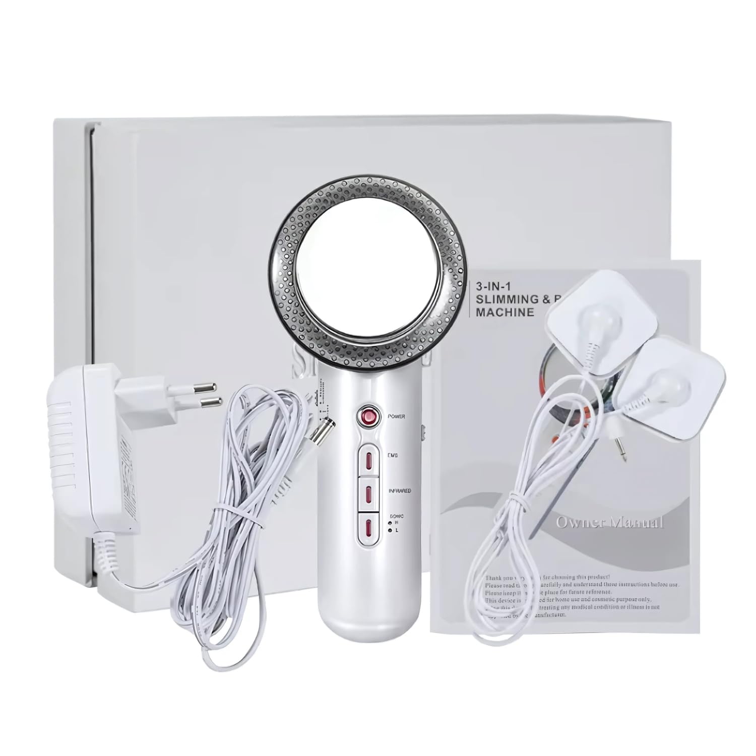 Physiogears 3 in 1 Cellulite Massager Device - Fat Burner Body Slimming Machine for Belly, Waist, Arm, Thigh, Hip - Gives Toned Skin & Body