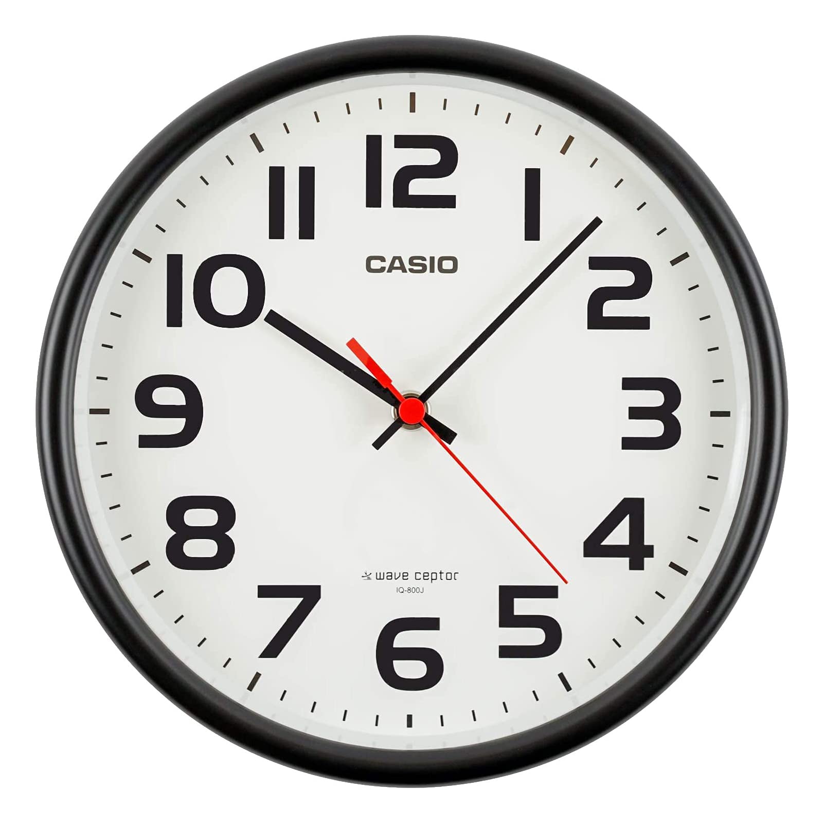Amazon.co.jp: CASIO(カシオ) 掛け時計 壁掛け時計 電波時計 ブラック 