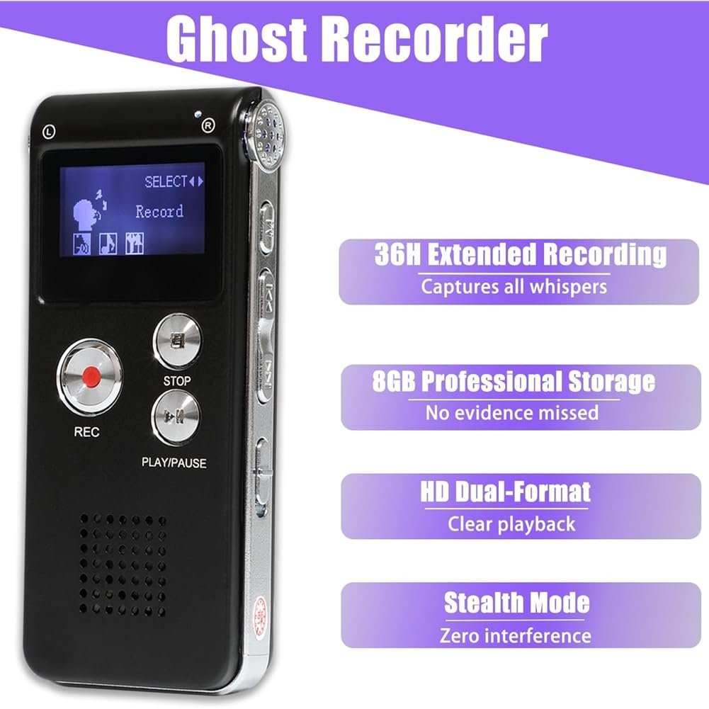 EMF-Messgerät, Handradio, Lautsprecher, Infrarot-Thermometer, Messing-Detektorstäbe - 11-Teiliges Set Inklusive EVP-Recorder