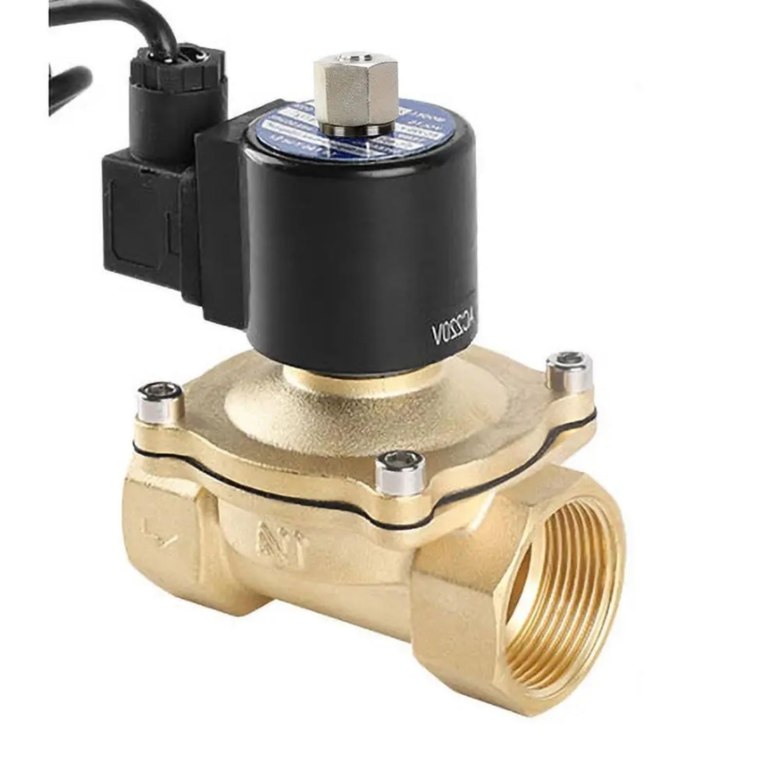 1-1/4" Normally Open Fountain Solenoid Valves DN32 Brass Waterproof Valve for Underwater 220V 110V 24V 12V(G-120vac-nbr-seal)