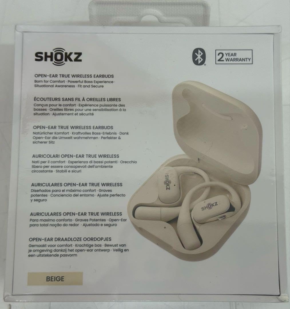 Amazon.co.jp: 未開封 SHOKZ OPENFIT ベージュ SKZ-EP-000021 : おもちゃ