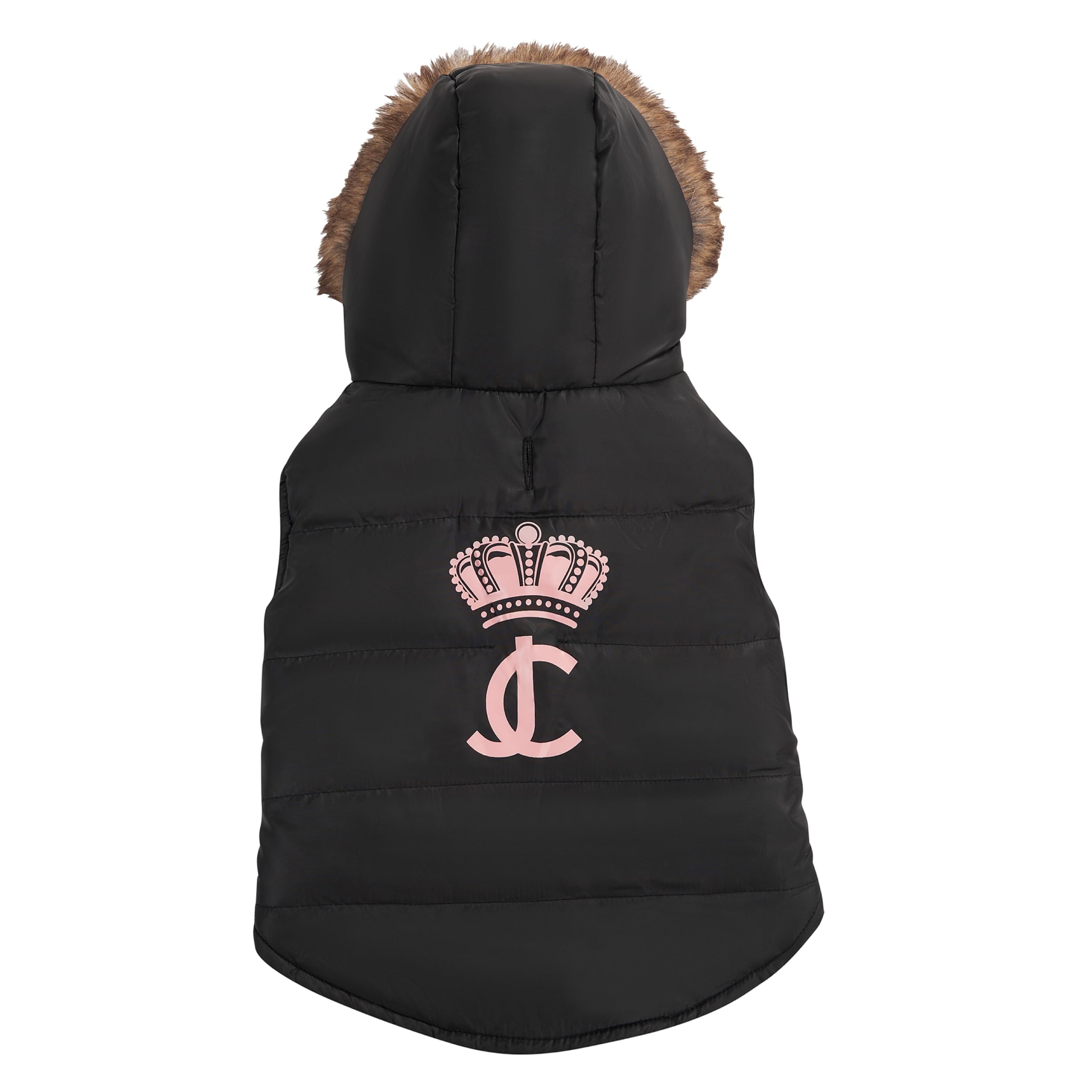 Amazon.com : Juicy Couture Faux Fur Hooded Pet Jacket for Dogs and