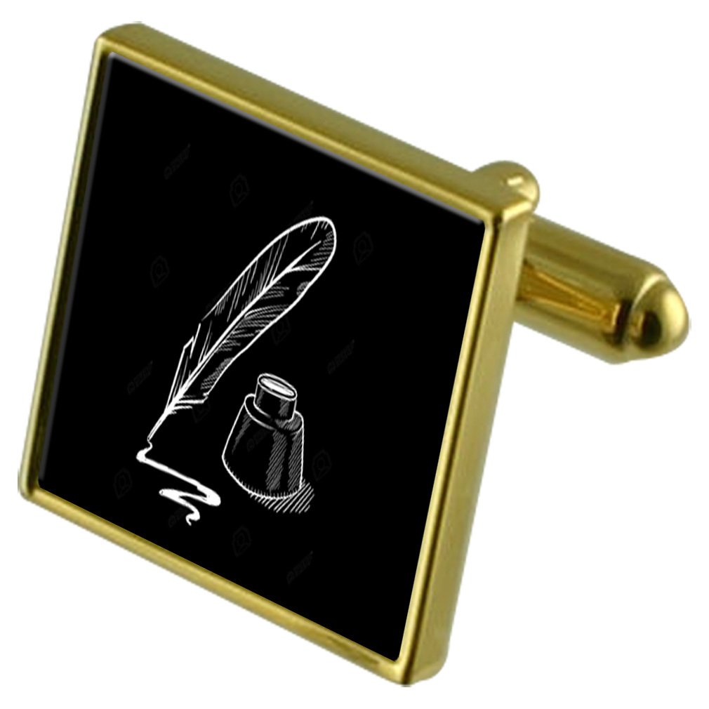 Set de regalo con gemelos, clip de corbata y pluma elegante 4