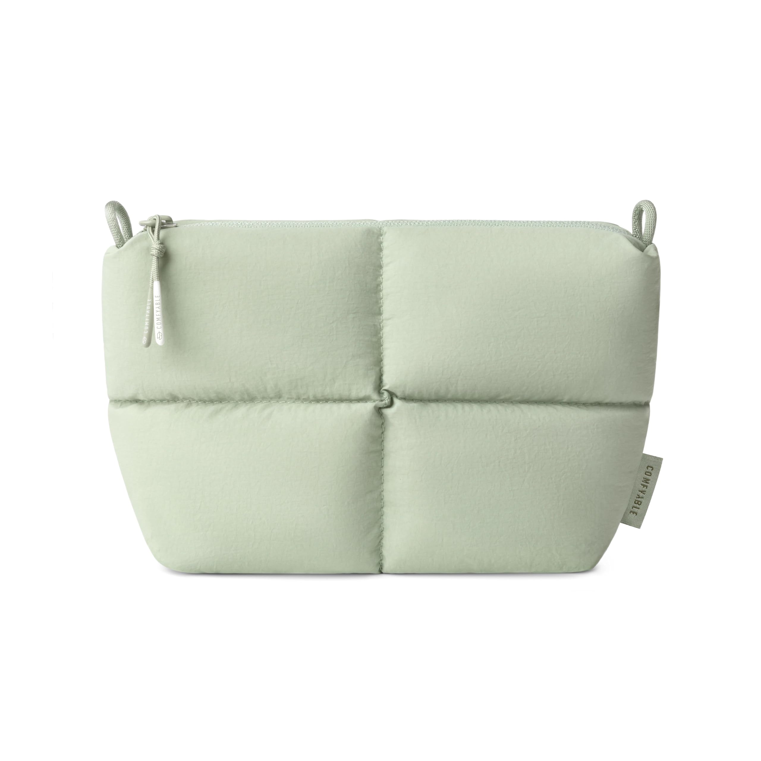 Comfyable Puffy Electronics Organizer da viaggio per donne, uomini, custodia per cavi per caricabatterie, telefono, power bank, cavo, custodia compatta per accessori tecnologici, salvia