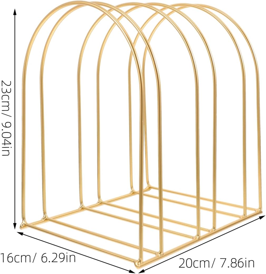 ABOOFAN Iron Hat Rack Stand, 2pcs Woolen Hat Stand Winter Storage Display Rack Wire Holder Baseball Cap Berets Wool Cap Shelf Organizer for Counter Closet Golden