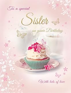Birthday Cards To A Special Sister 6" X 8" Size - We also have multipack/christmas cards packs/thank you cards multipack/wholesale/multipack