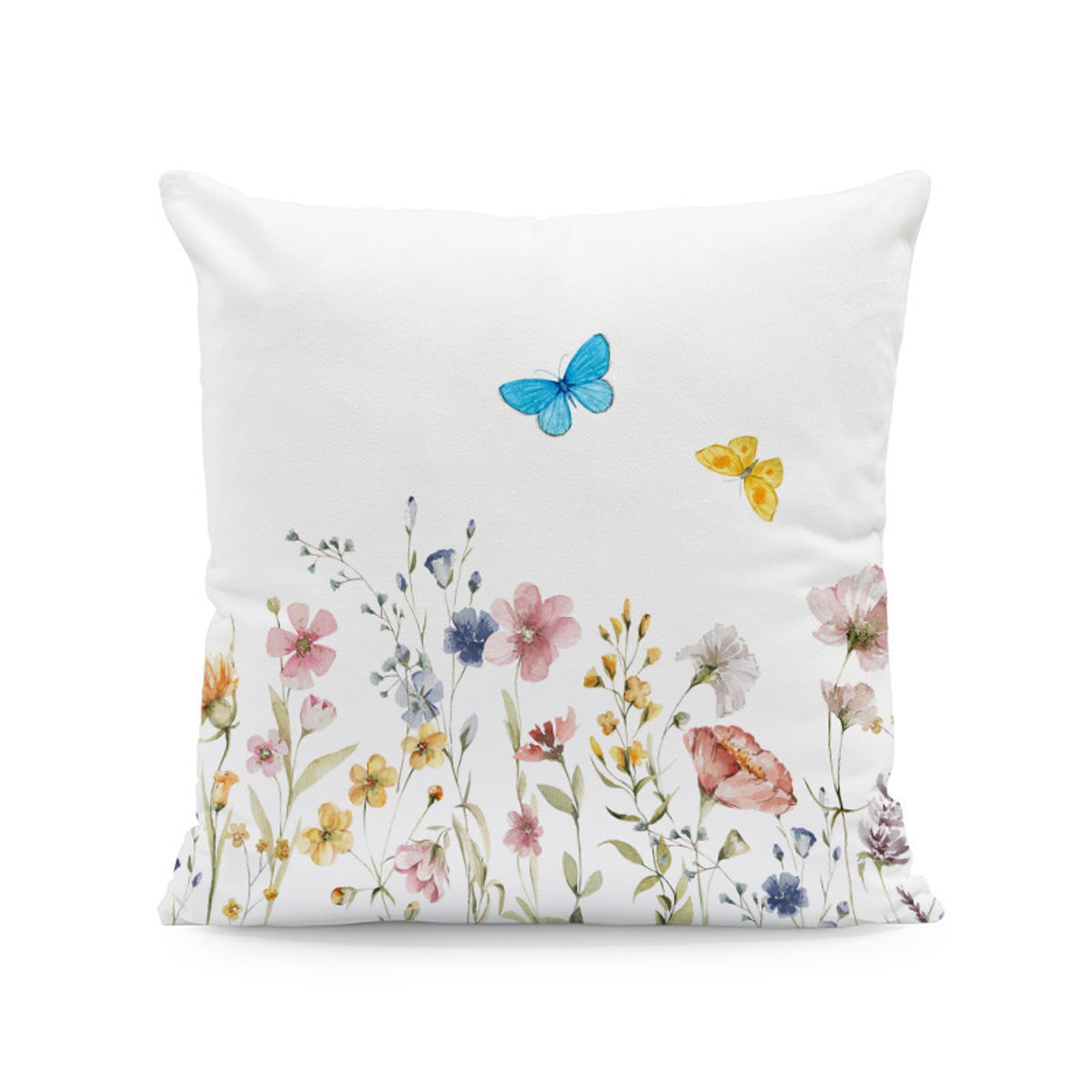 Msioytog T Sofa Pillow Cover 45 Cm Square Decorative Polyester Cushion Case With Printed Fron For Bedroom Living Room Accen Sofa Seating Accen Cover