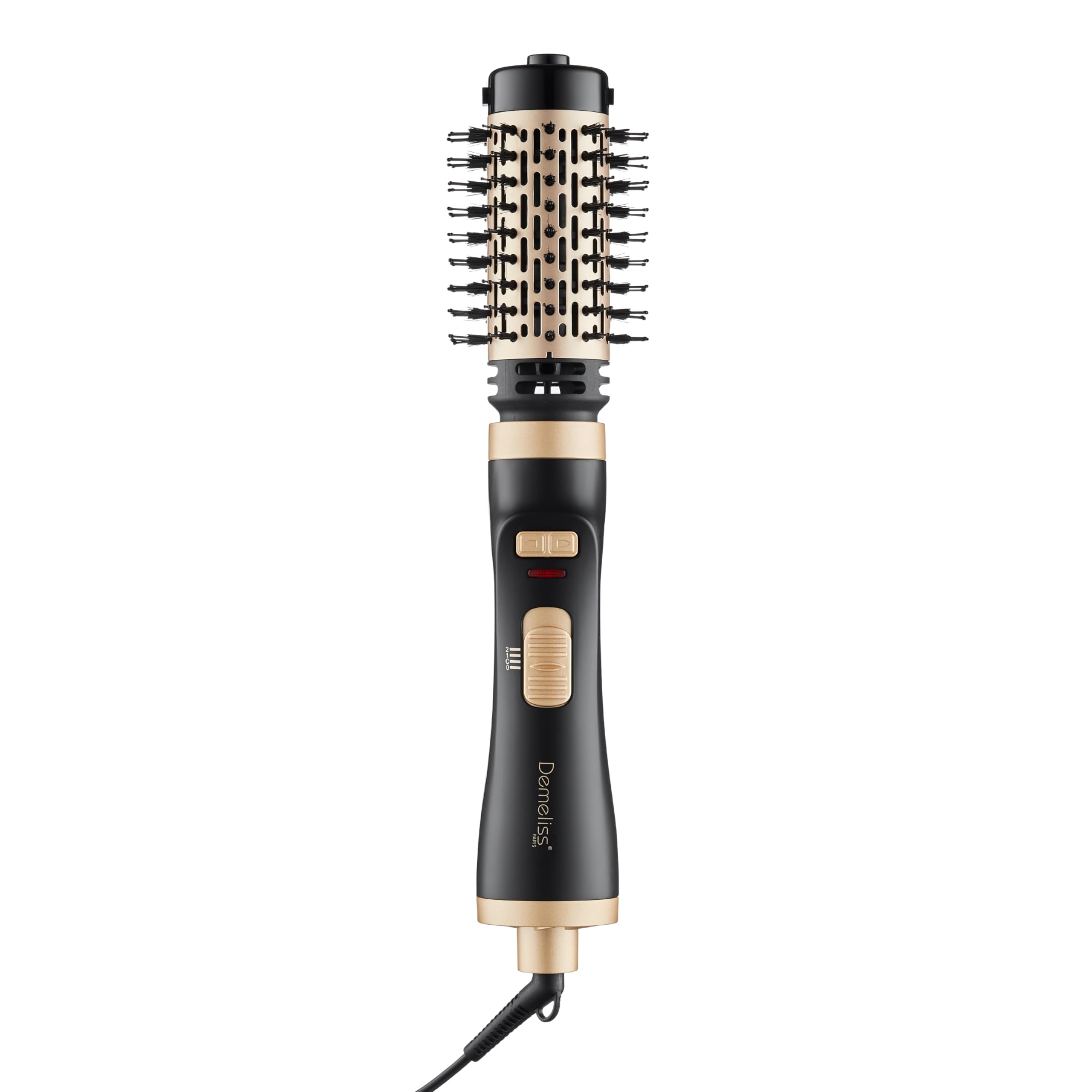 Demeliss Saint Algue – Brosse Soufflante Rotative Salon Blow Brush – 2 Diamètres 40 Et 50 mm – Séchage, Coiffure Brushing Facile – Effet Lisse, Volume Mouvement – Revêtement Céramique
