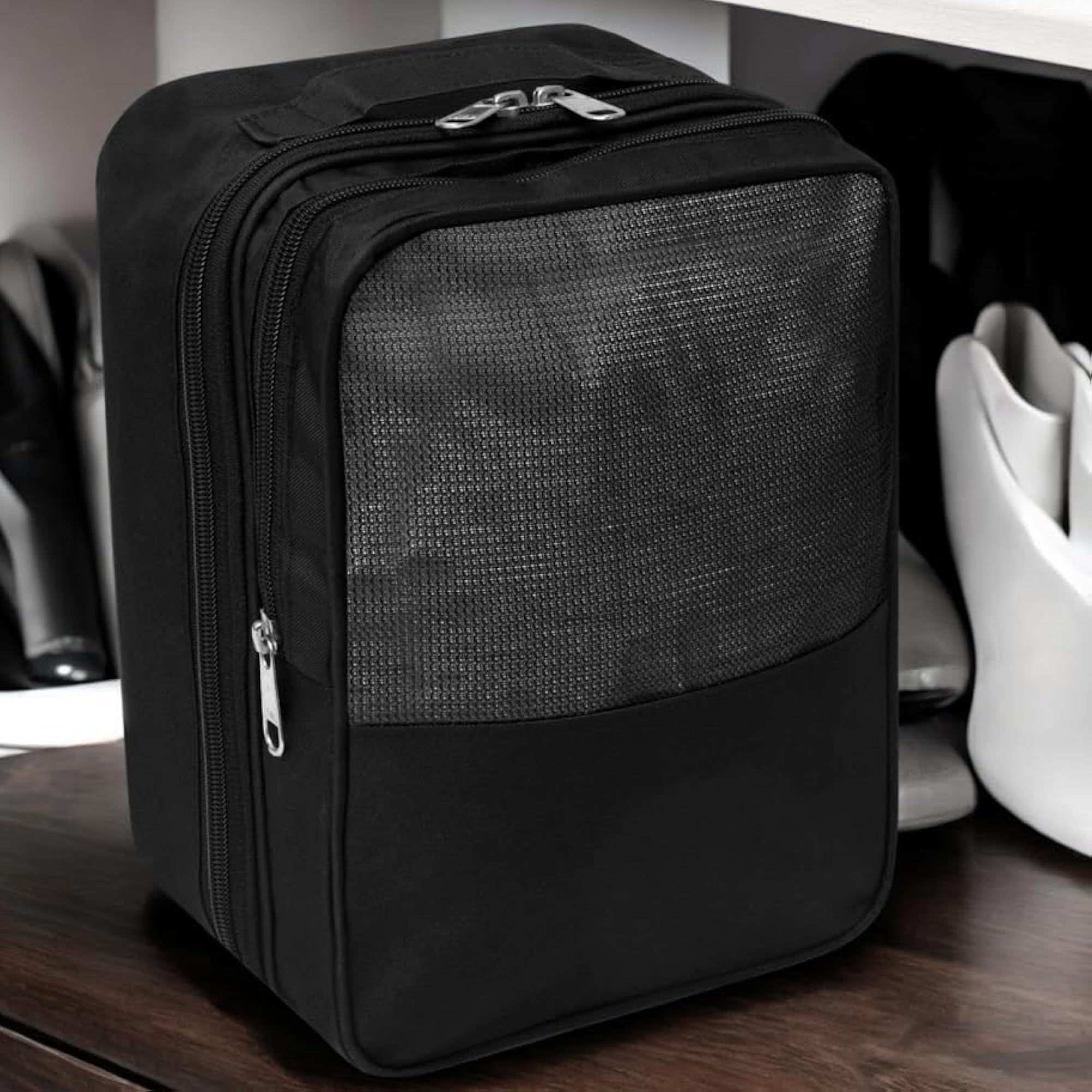 Set of 2 Multipurpose Shoe Storage Bags for Travel and Home Use