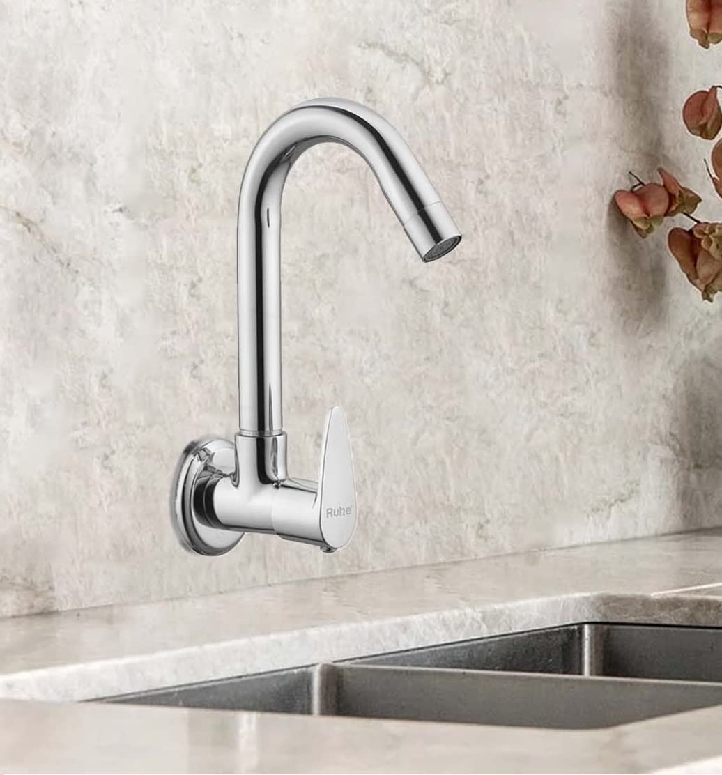 Ruhe Chrome Sink Cock - Flexible Swivel Faucet -7 Ruhe Chrome Sink Cock - Flexible Swivel Faucet -7
