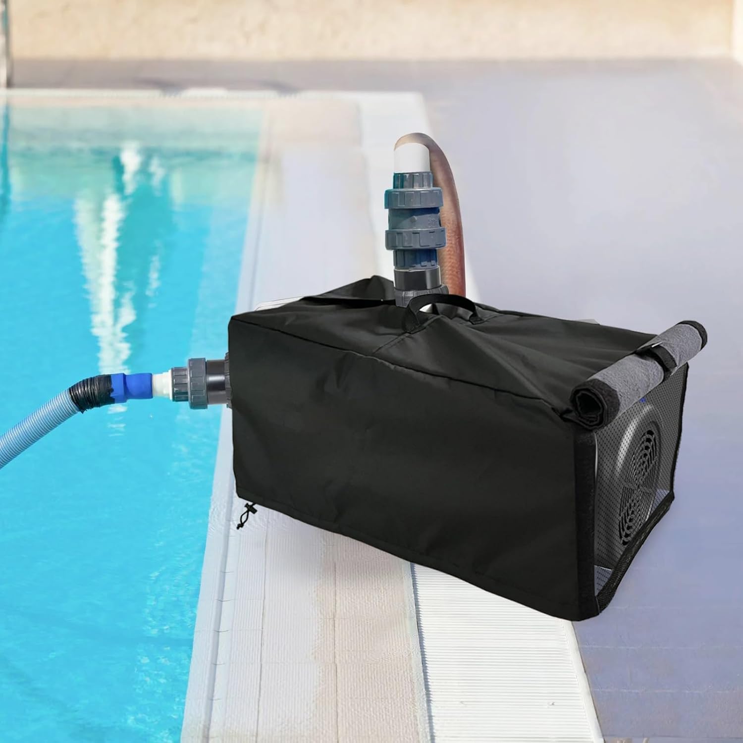 Bitubi Pool Pump Covers with Plush Lining,Heavy Duty Waterproof in/Above Ground Pool Pump Motor Enclosure Cover- Protects from Severe Snow and Intense Sun