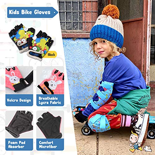 Simply Kids CHILDREN_PROTECTIVE_GEAR_SET Knee Pads For Kids Knee And Elbow Pads Set I Toddler Knee Pads And Elbow Pads For Kids Age 2 3 4 5 Toddlers Protective Gear Set I Roller-Skating thumb #3