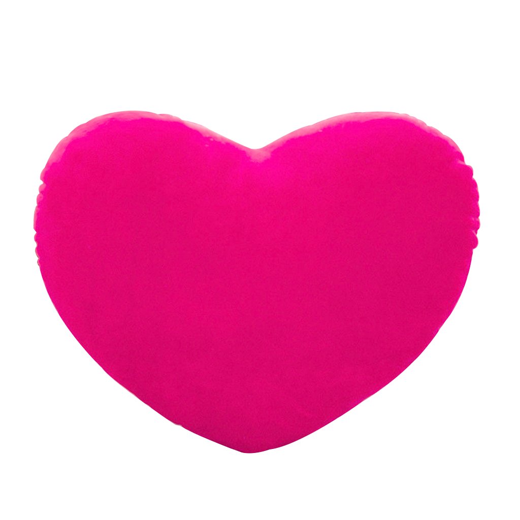 Hibye6hebyee Hot Pink Throw Cushion 15Cm Heart Shape Decorative Throw Pillow Pp Cotton Soft Creative Doll Lover Gift