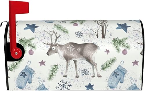 Miniatura 63 de Divertido gnomo de verano para conducir coche y girasol, cubierta magnética para buzón, patrón a cuadros, para decoración del hogar, jardín, 21 x 18