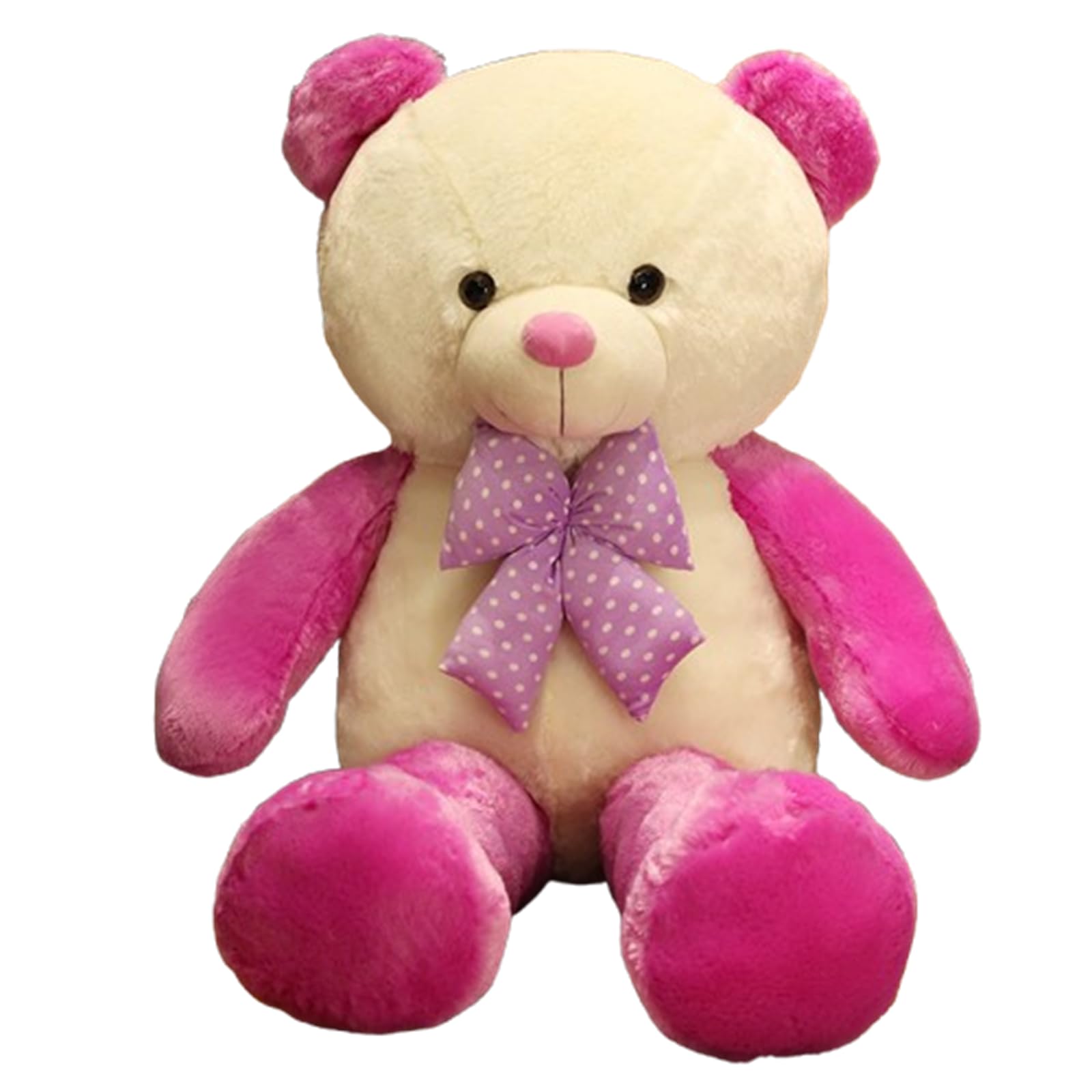 TeddybäR PlüSchtier, Groß TeddybäR XXL Deko BäR, Weich XXL Kuscheltier, Gewichtskuscheltier,TeddybäR Schleife Fliege, Geschenk FüR Kinder Erwachsene Schlafzimmerdekoration (80cm,zi)