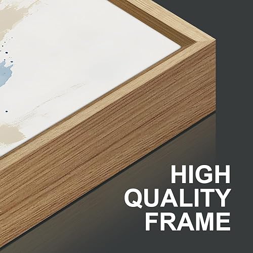 Miniatura 8 de YeeHomedec Juego de arte de pared en lienzo enmarcado de vaquera occidental, decoración de pared azul y blanco, impresión artística de botas de