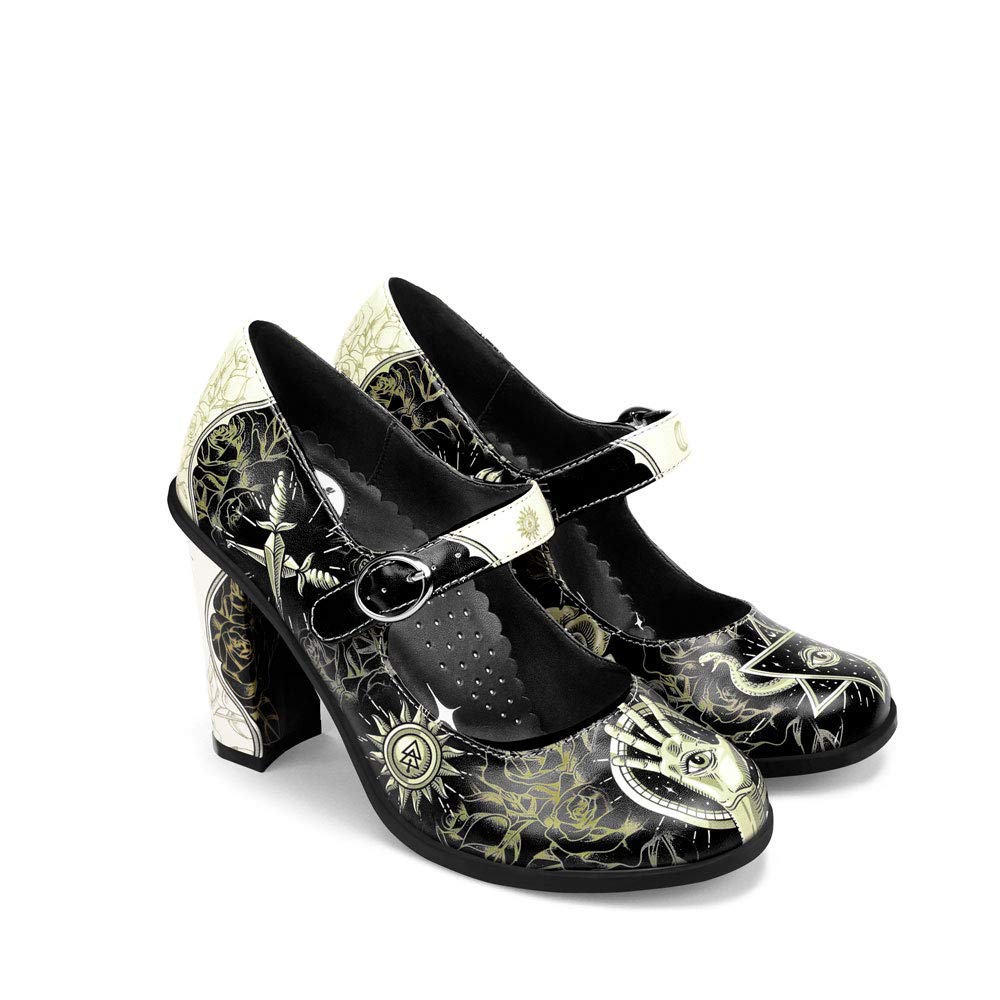 Hot Chocolate Design Chocolaticas Funky Canvas Women's Mary Jane Flat Shoes — view 23