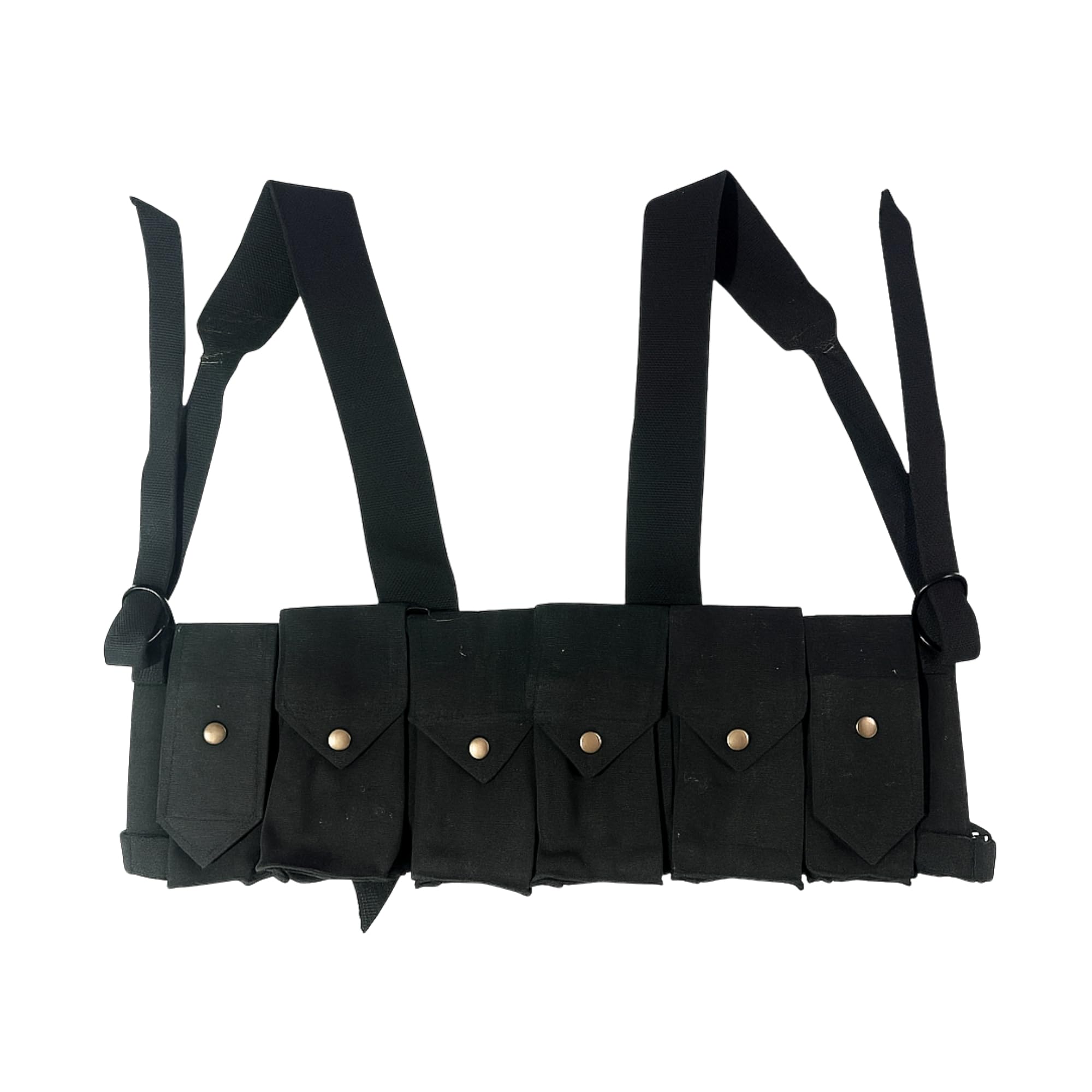 Warreplica Rhodesian Fereday & Sons Chest Rig with Grenade Pocket FAL/G3/M14 Bush War/20rd .308/7.62x51mm 4 Magazine Pouch Tactical Chest Rig with Grenade Pocket