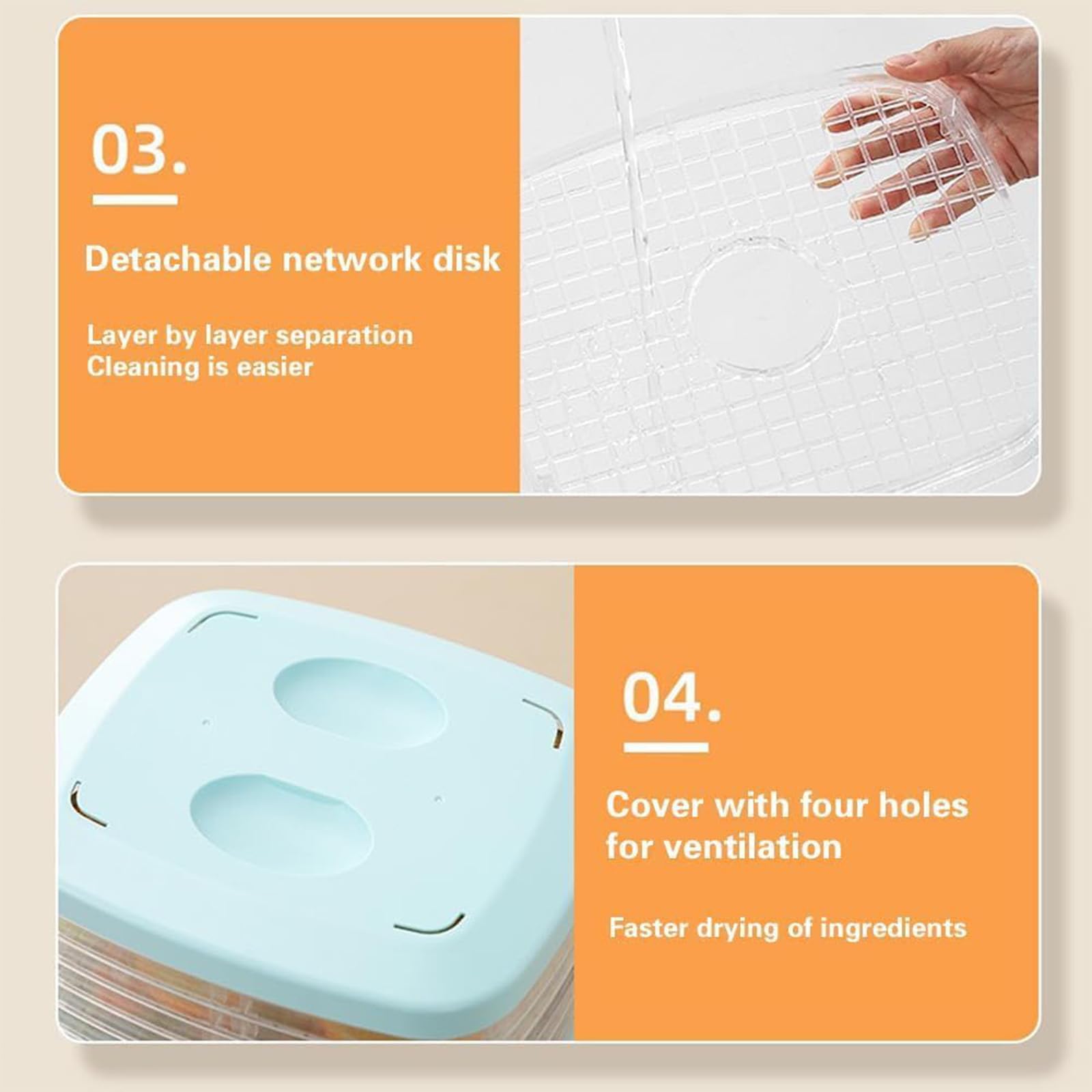 Máquina Secadora por Congelación, Deshidratadora De Alimentos con Flujo De Aire De 360°, con Temporizador Digital Ajustable Y Control Temperatura, para Carne De Res
