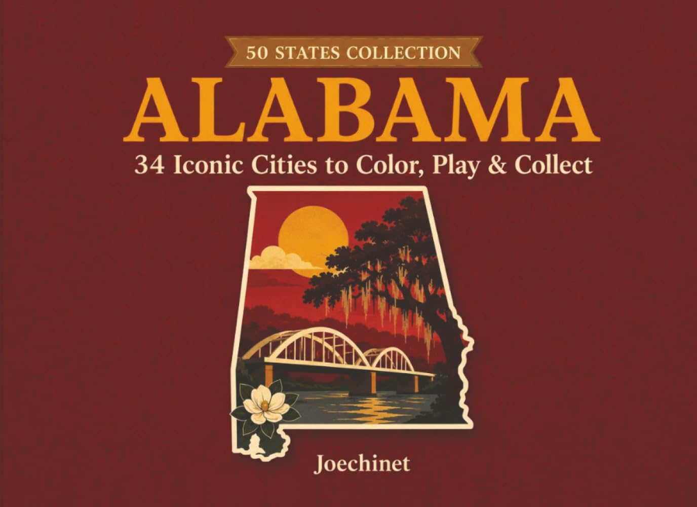 Alabama: 34 Cities to Color (50 States Collection)