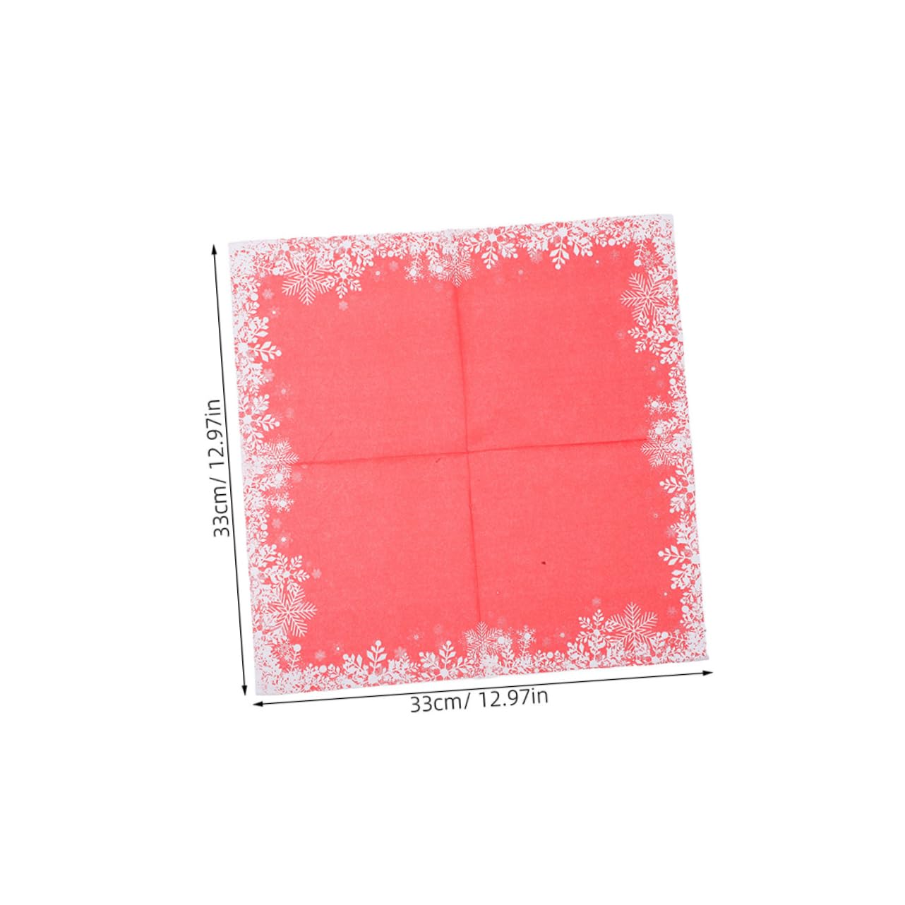 120piezas Servilletas Desechables Rojas Copos Para Fiestas Navideñas Unidades Para Cenas y Celebraciones De Navidad
