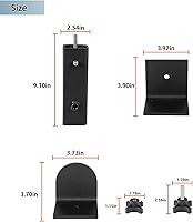 Vista 6 de Opall Tornillo giratorio de banco de trabajo de montaje múltiple para la fabricación de cuchillos con rotación de 360 grados que hace el tornillo