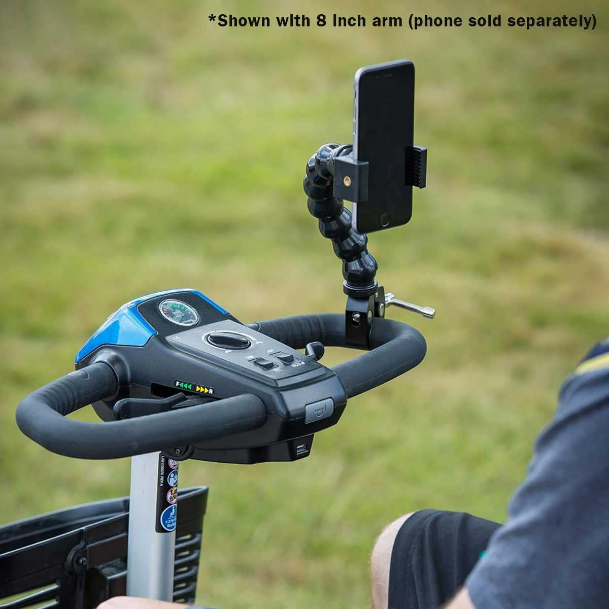 ModularHose Soporte para teléfono con tecnología de asistencia con mini abrazadera, brazo de 14 pulgadas