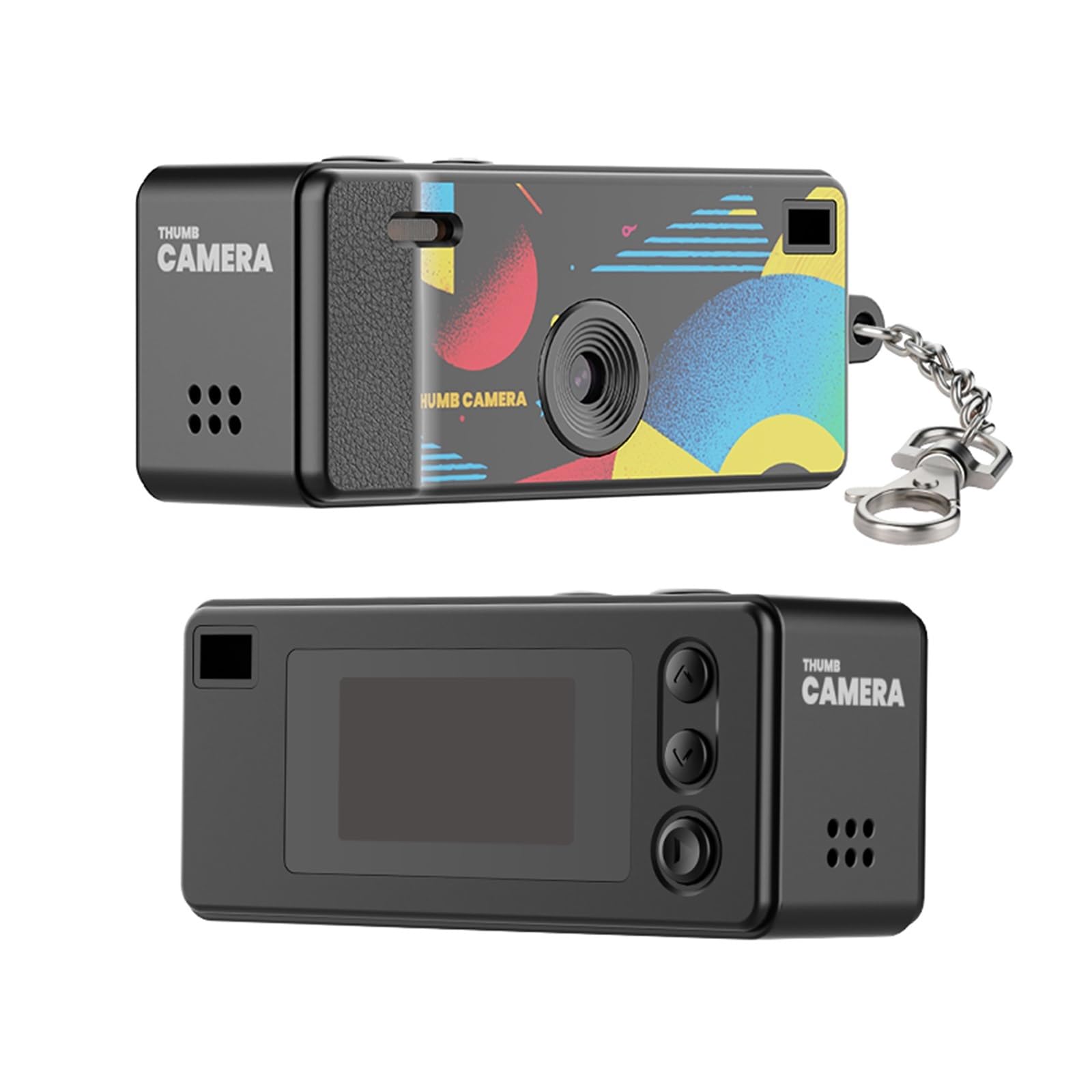 1080P Retro Mini Thumb Keychain Camera, 0.96 Inch Screen Portable Action Camcorder Support Memory Card Video Recorder-picture-15