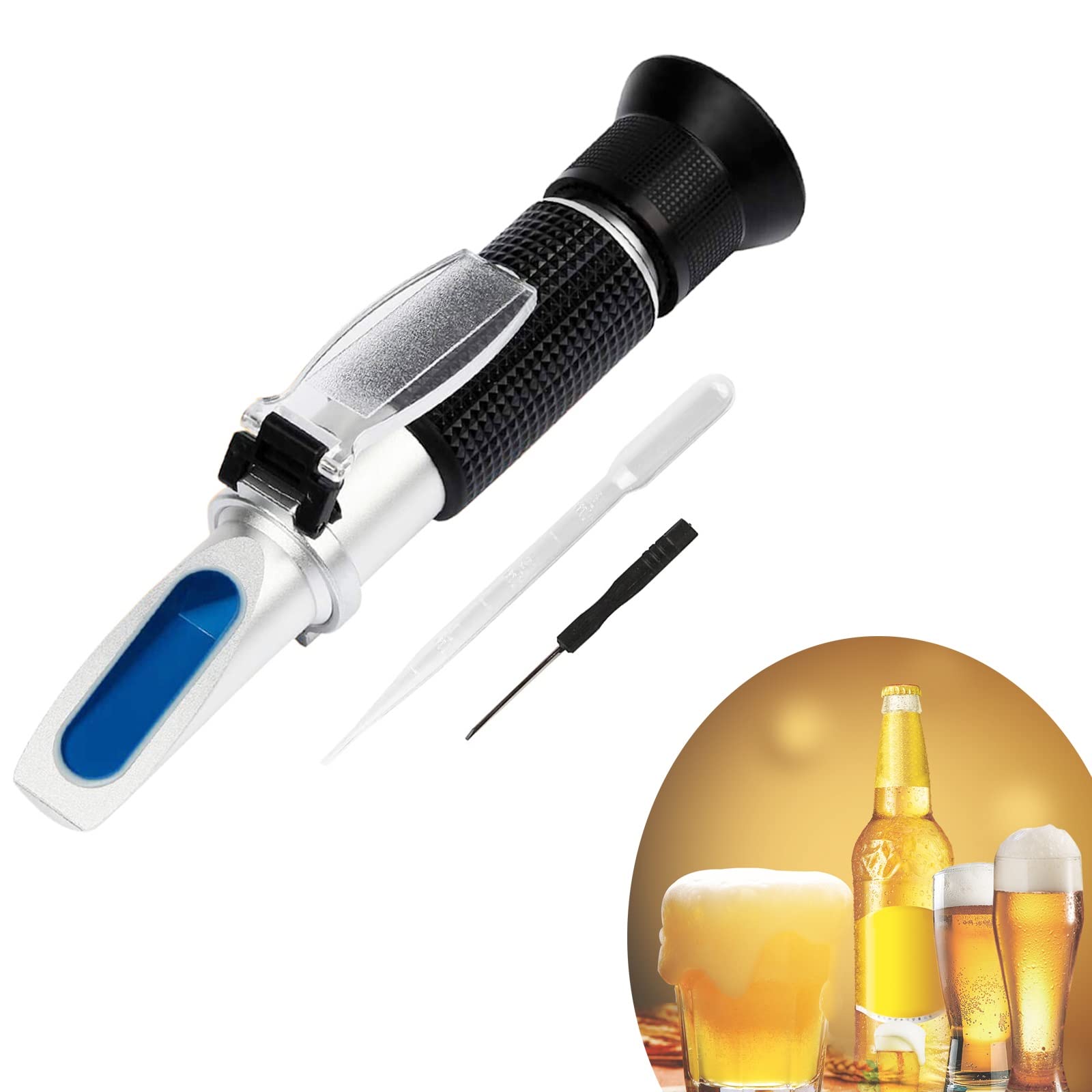 Buy Brix Refractometer for Brewing Wort Refracotmeter, Dual Scale