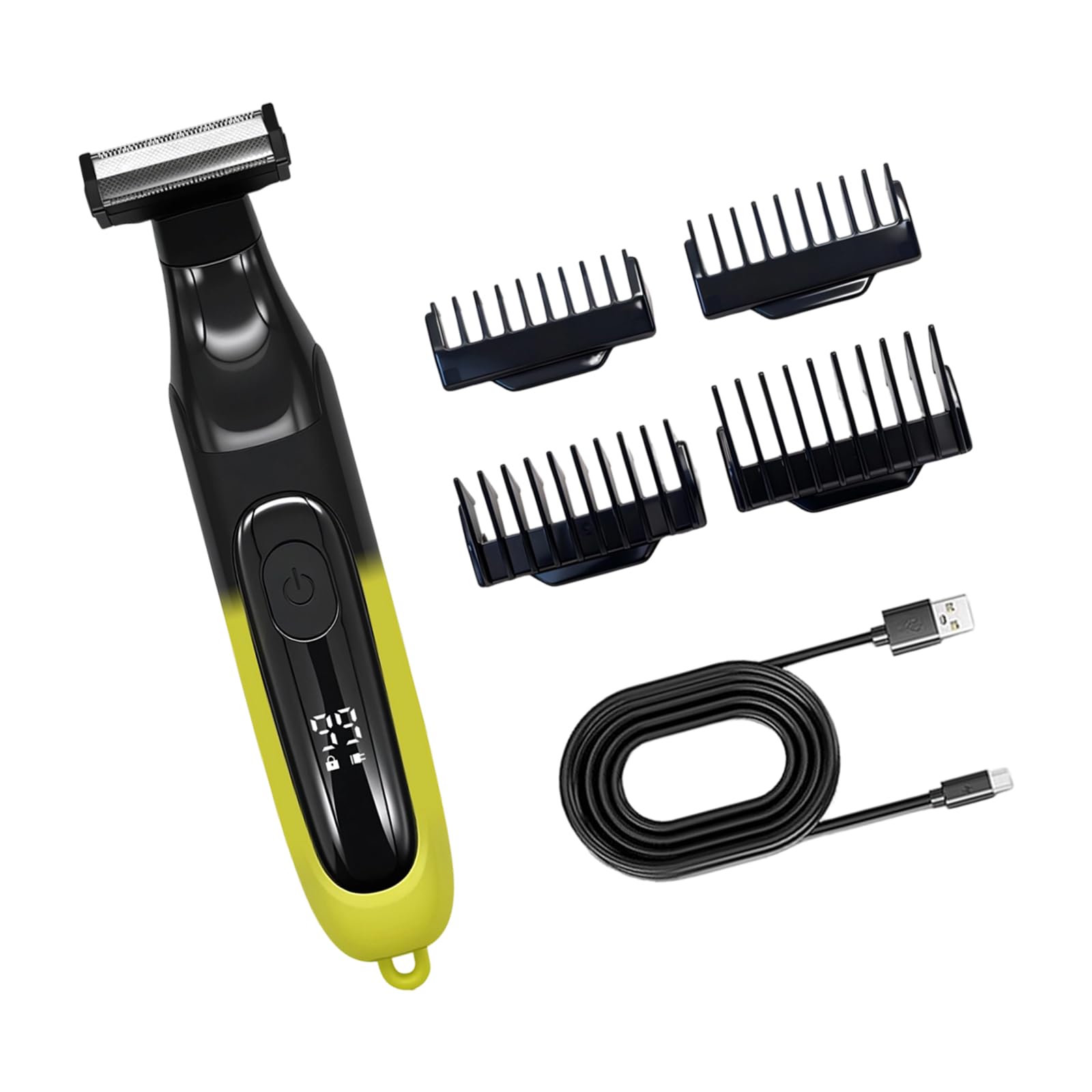 Aparador Elétrico Eficiente Seco Úmido para Viagem para Cuidados Externos ABS Body Groomer