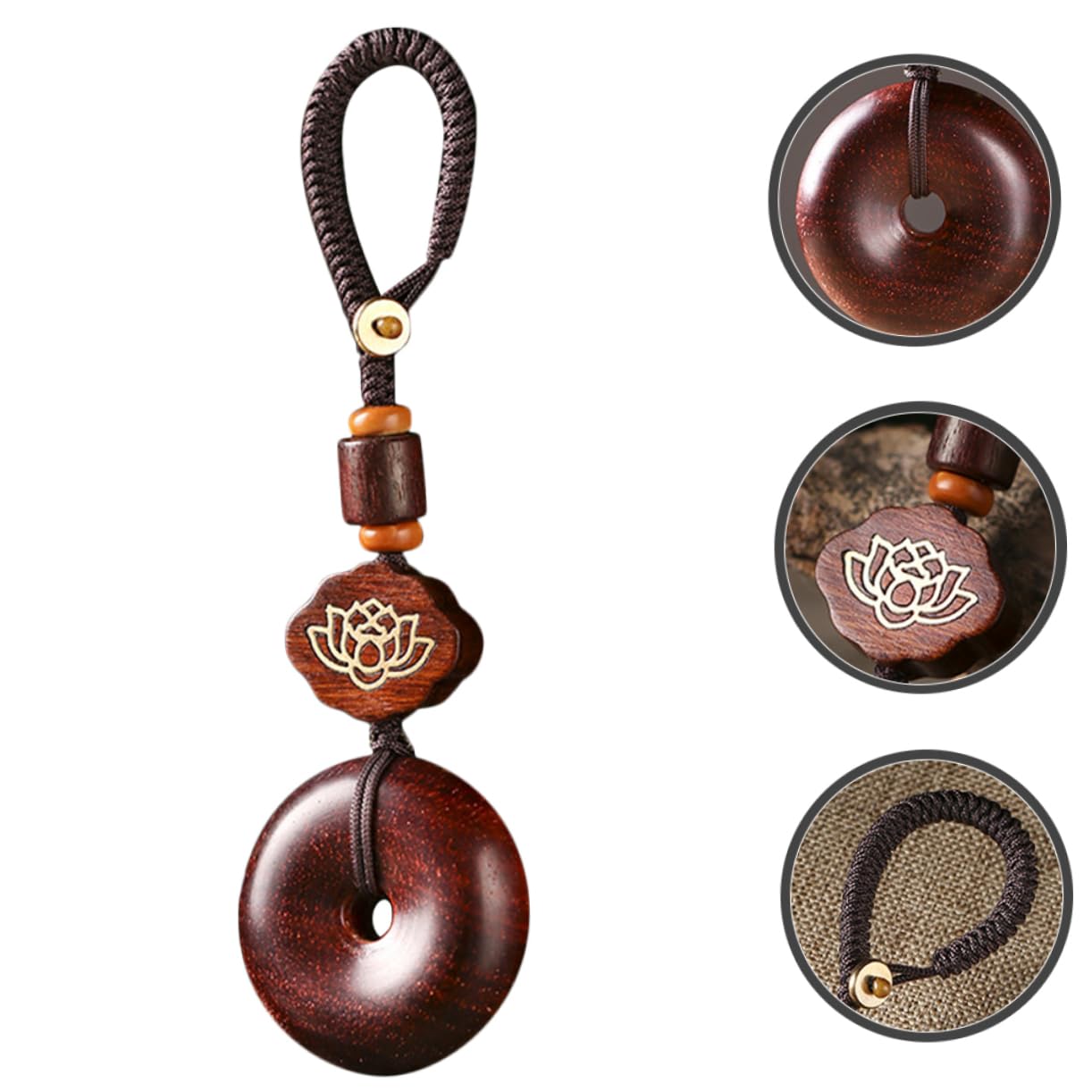 SOIMISS 5stücke Vintage Holz Schlüsselanhänger Im Antiken Stil Handgefertigter Schlüsselbund Aus Rosenholz Als Auto Schlüsselanhänger Oder Taschenanhänger Langlebig Und Leicht