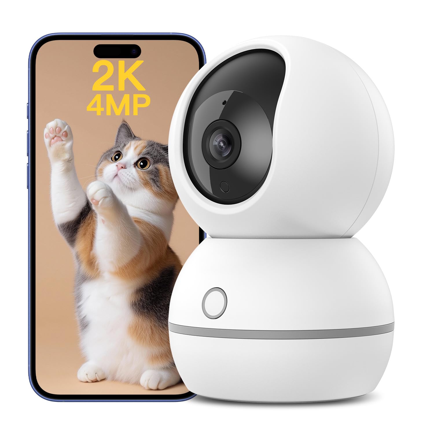 Amazon.co.jp: 2025年新型 ペットカメラ 400万画素 2K ベイビー