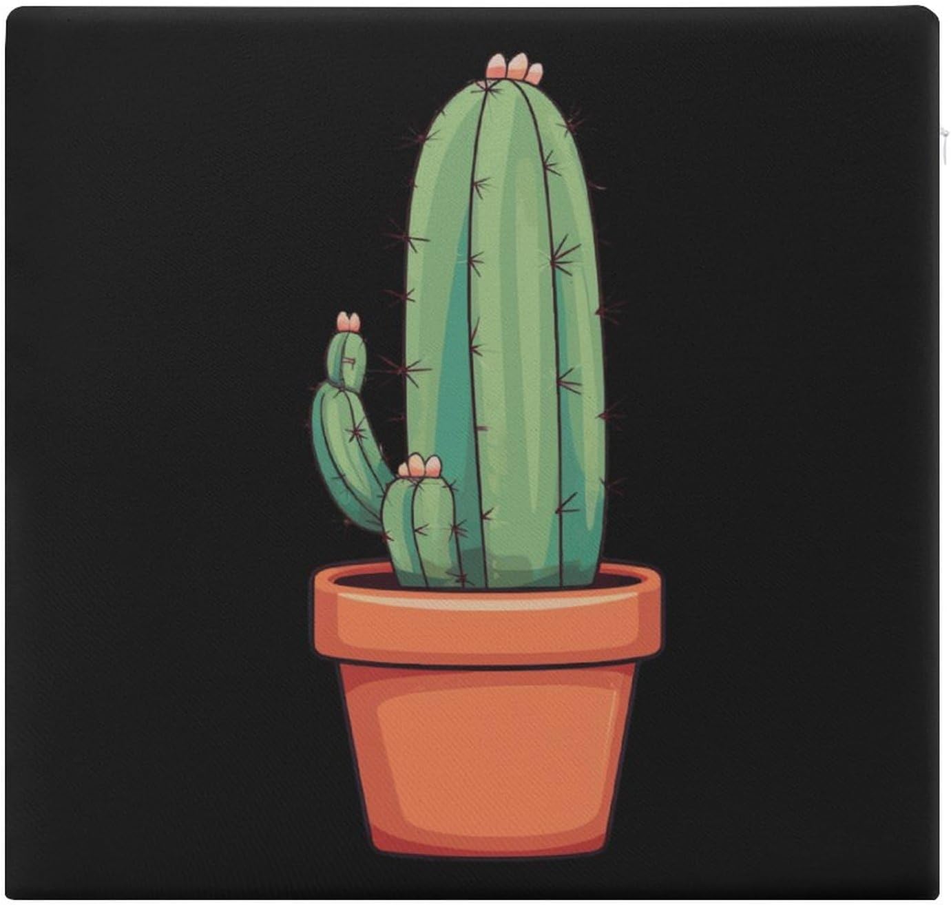 Cactus Floor Pillow Meditation Yoga Cushion Square Chair Cushion Pillows Seating for Adults