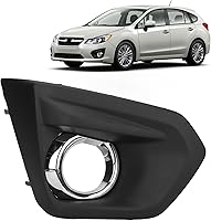 Vista 6 de Focket Bisel de la luz antiniebla, cubierta de luz antiniebla para parachoques delantero del conductor/pasajero, lado izquierdo/derecho, cromado